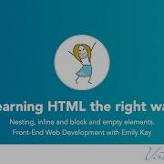 Writing HTML Code Nesting Elements Inline And Block And Empty Elements 06