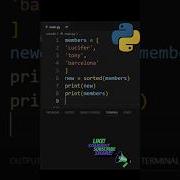 Sorting Lists In Python Shorts