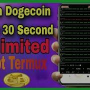 Dogecoin Mining Script Termux Claim Every 30 Second Unlimited Earning