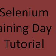 Selenium Training Day 1 Tutorial