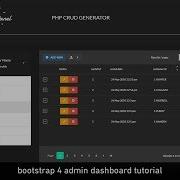 PHP CRUD Tutorial Generate CRUD Admin DELETE Form Bootstrap 4 Admin Panel