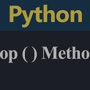 Pop Method In Python Hindi