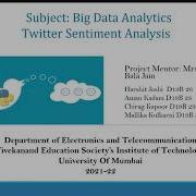 D19B G7 Big Data Analysis For Twitter Sentiment Analysis