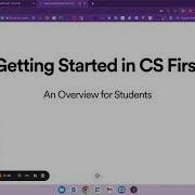 Getting Started In CS First For Students
