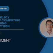 NPTEL The Joy Of Computing Using Python Week 5 Quiz Assignment Solution 2025