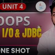Java I O And JDBC One Shot Unit 4 Object Oriented Programming