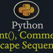 Комментарии Python функция печати экранированные последовательности символов 6
