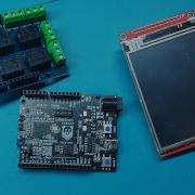 SPI на MIK32 АМУР с экраном ILI9341 Relay Shield ELBEAR ACE UNO