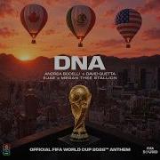 Andrea Bocelli David Guetta EJAE Megan Thee Stallion DNA FIFA World Cup 2026
