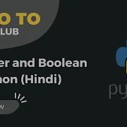 3 Number And Boolean In Python Hindi Python 3 Crash Course