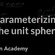 Surface Integral Example Part 1 Parameterizing The Unit Sphere Khan Academy