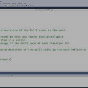 Calculate The Standard Deviation Of The ASCII Codes In The Word By C C