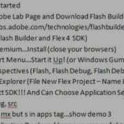 Flash Builder Video 1 Getting Started