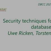 DBCC2021 Security Techniques For Cross Database Access
