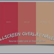 Create Fullscreen Flexbox Overlay Navigation Menu Bar Using HTML CSS Only