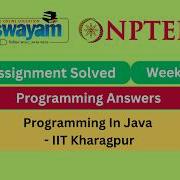 Programming In Java Week 2 Programming Assignment My Swayam Nptel Nptel2026 Myswayam