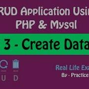 CRUD Application Using PHP And Mysql Part 3 Create Database