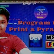 How To Print A Star Pyramid In Turbo C Turboc Learnhowtocode