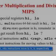 Arithmetic In Mips