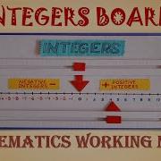 Maths Working Model Integer Board For Students Maths TLM For Students Maths School Project