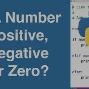 Check If A Number Is Positive Negative Or Zero Python Example