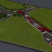 Roundabout Traffic Flow 3D Animation Stop Frame Style