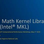 Intel Math Kernel Library 2019