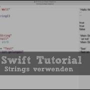 Swift Tutorial 7 Strings Verwenden Und Verarbeiten