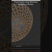 Create Prop Using Wireframe Modifier In Blender How To Model It 3d Blender3d 3dmodeling