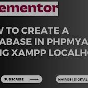 HOW TO CREATE A DATABASE IN PHPMYADMIN USING XAMPP LOCALHOST