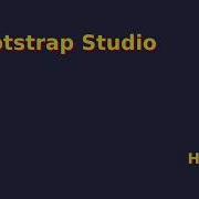 Bootstrap Studio Hover Style And Override The Menu Icon