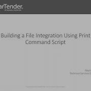 Building A File Integration Using BarTender Print Command Script