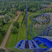 GOLIATH Roller Coaster On Ride POV Walibi Holland