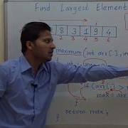 Find Maximum Element In An Array Largest Element