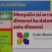 Belajar Algoritma Menyalin Isi Array Dua Dimensi Ke Dalam Array Satu Dimensi