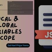 Javascript 1 Local Global Variables Variables Scope Javascript Javascriptprogramming In Telugu