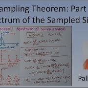 Sampling Theorem Part 2 Spectrum Of The Sampled Signal