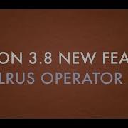 Python 3 8 New Feature Walrus Operator