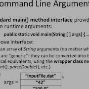 1D Array Cmd Line Arguments