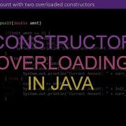 Create A Class Account With Two Overloaded Constructors Constructor Overloading Java Program Lab