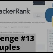 Hackerrank Python Challenge 13 Tuples Hash Function