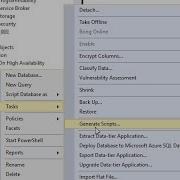 Generate Script Or Data From SQL Server