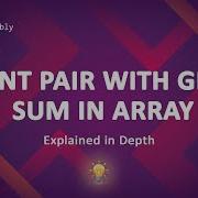 Count Pairs With Given Sum Solution Explained Java