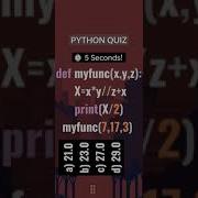 PYTHON QUIZ ON FUNCTION Pythonforbeginners Coding Shorts