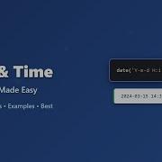 PHP Date Time Formatting The Ultimate Guide For Beginners