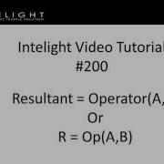 Intelight 200 User Programs