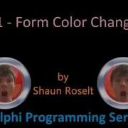 Delphi Programming Series 1 1 Form Color Changer