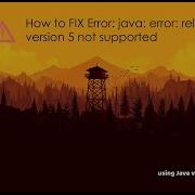 How To FIX Error Java Error Release Version 5 Not Supported