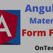 Learn Angular Material Part 12 Angular Material Form Field Angular Material For Beginner