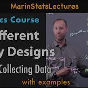 Study Designs Cross Sectional Case Control Cohort Statistics Tutorial MarinStatsLectures
